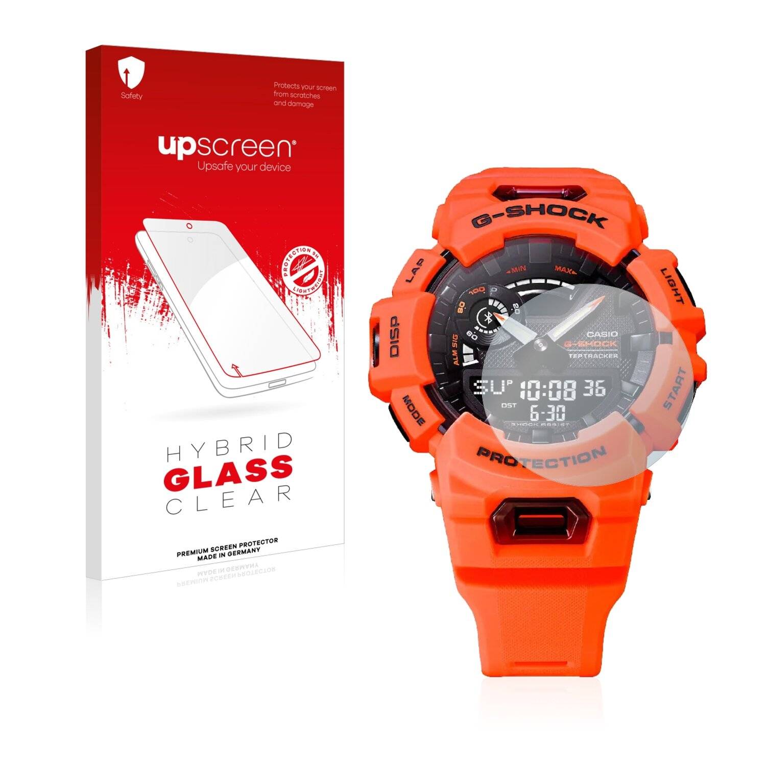 upscreen Flexible Schutz Glas Folie für Casio G-Shock GBA-900 Schutzglas 9H Hybridglas Klar