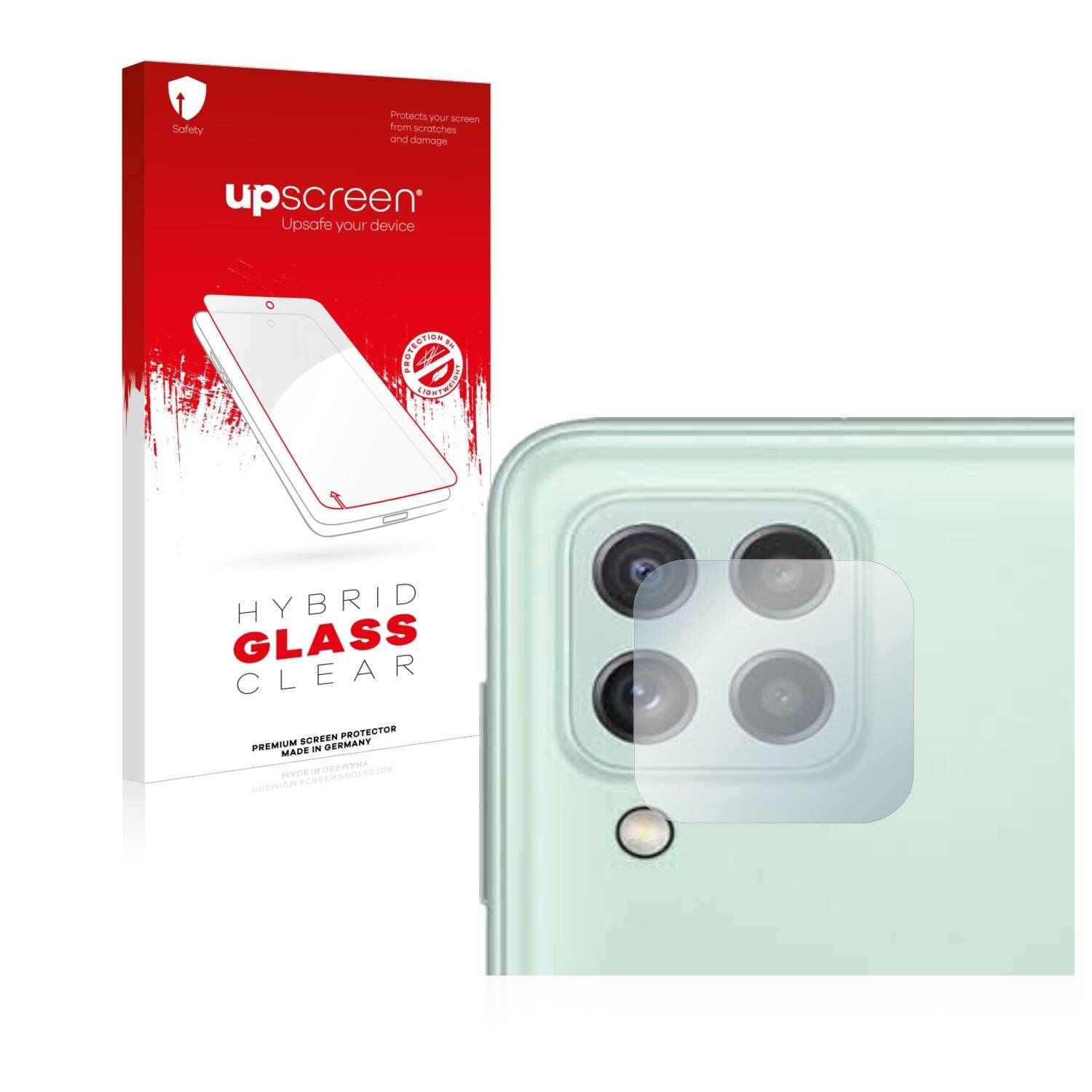 upscreen Hybrid Glas Schutz-Folie für Samsung Galaxy A22 4G (NUR Kameraschutz)