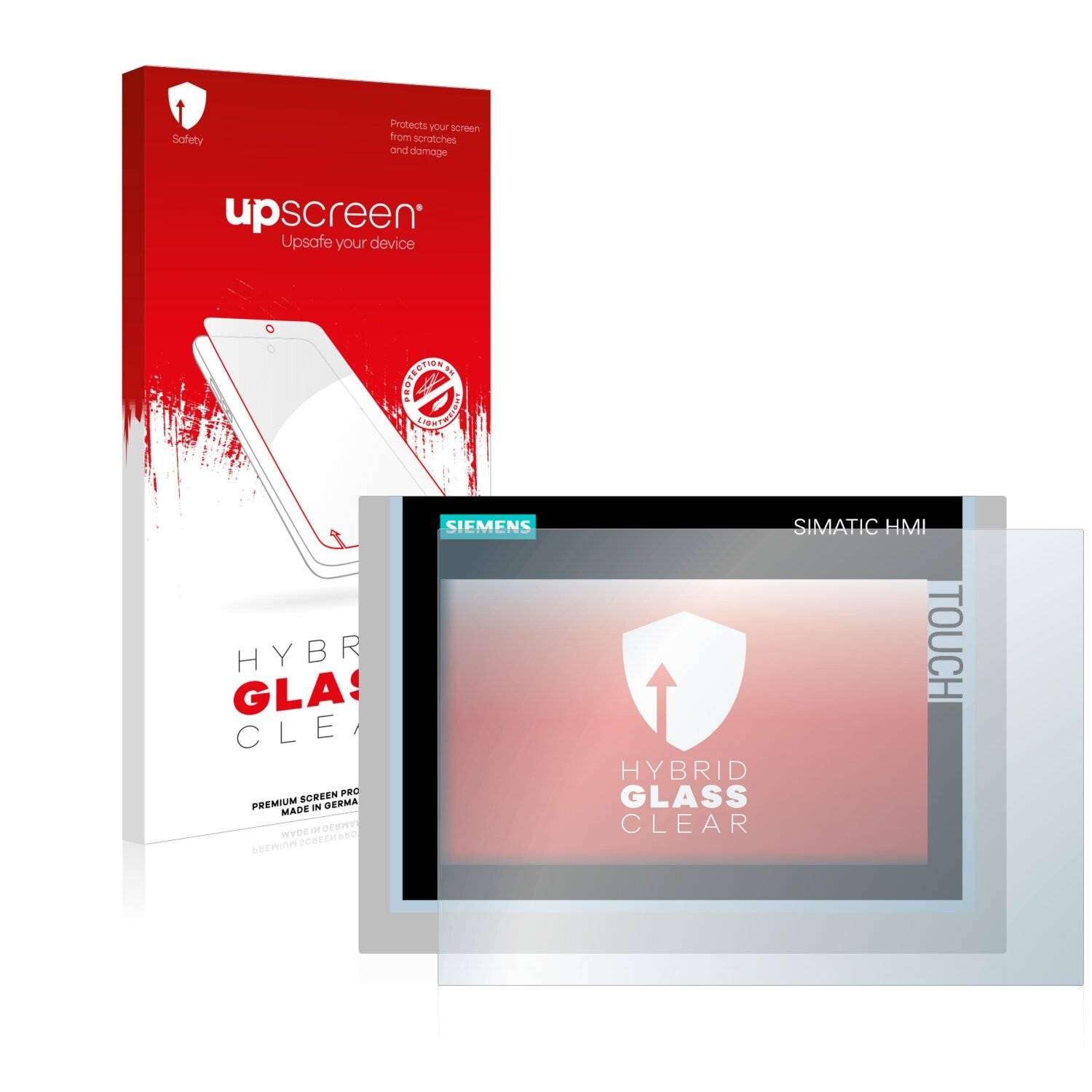 upscreen Hybrid Glas Schutz-Folie für Siemens Simatic HMI TP700 Comfort