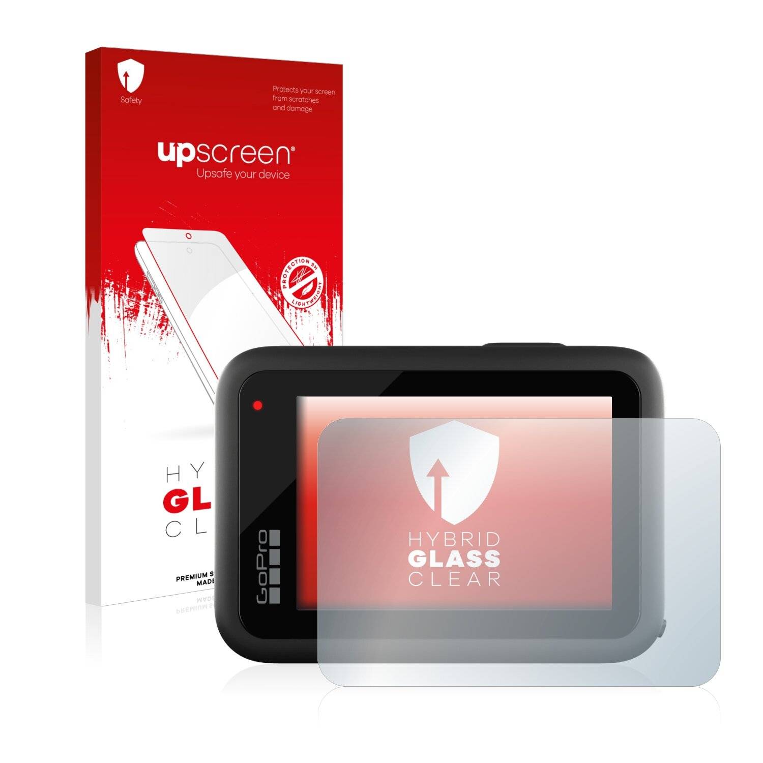 upscreen Hybrid Glas Schutz-Folie für GoPro Hero 10 Black