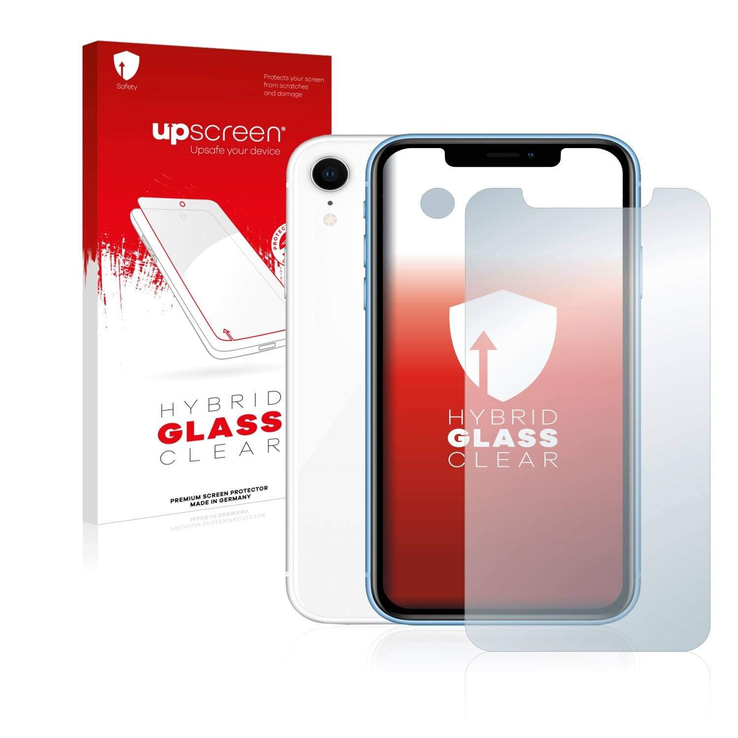 upscreen Flexible Schutz Glas Folie für Apple iPhone XR (Display+Kamera) Schutzglas 9H Hybridglas Klar