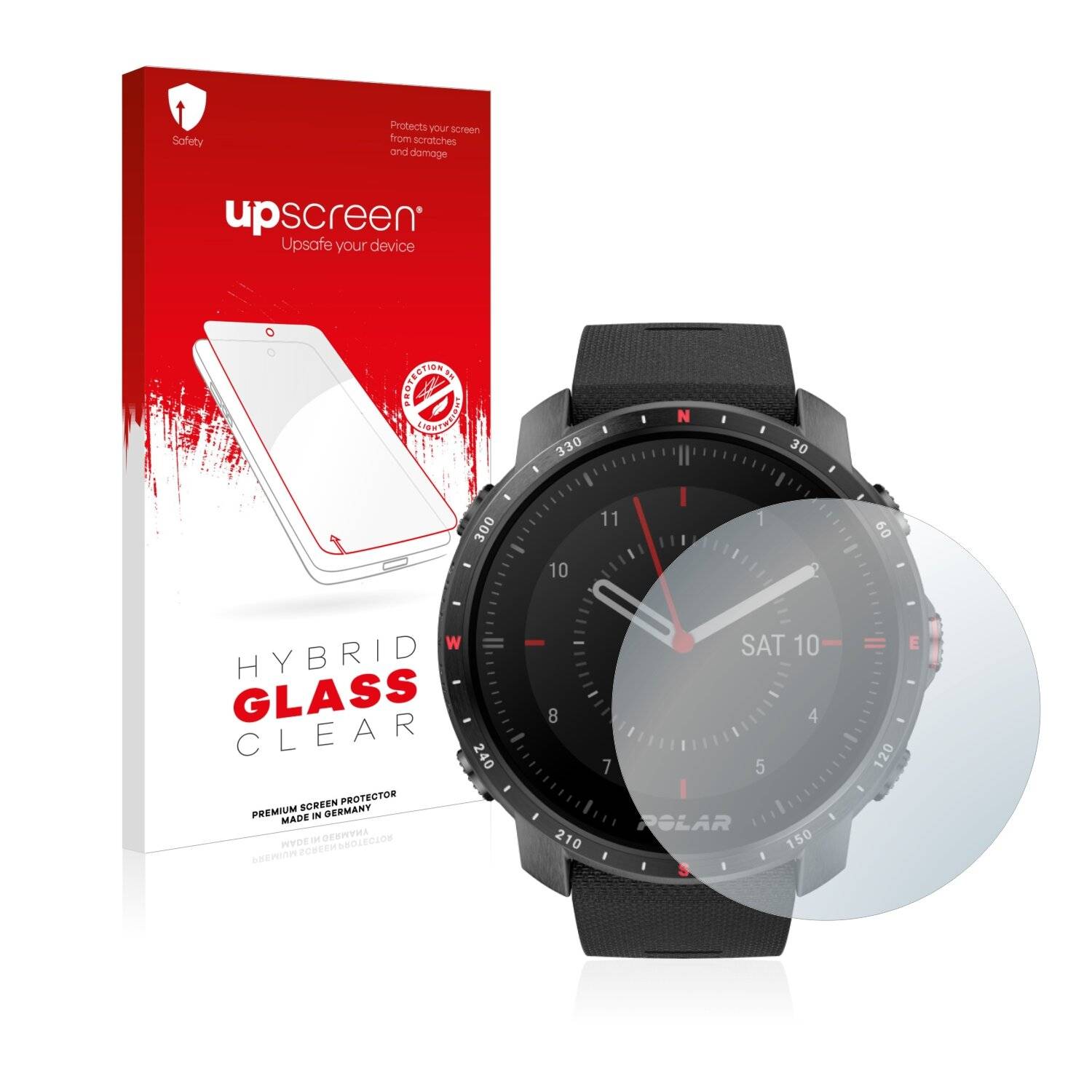 upscreen Flexible Schutz Glas Folie für Polar Grit X Pro Schutzglas 9H Hybridglas Klar