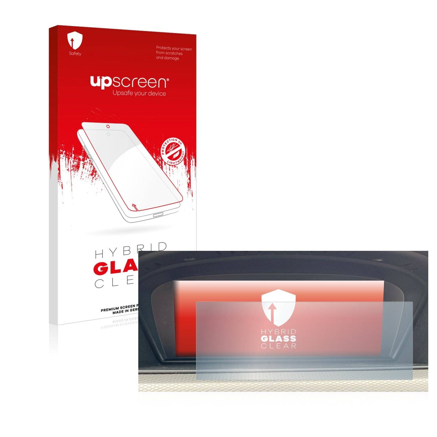 upscreen Hybrid Glass Clear Premium Schutzglas Folie für BMW 3 E92 Professional