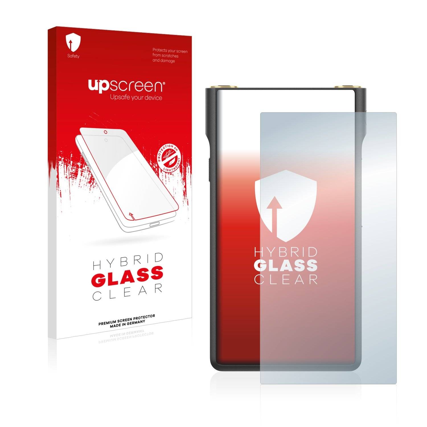 upscreen Hybrid Glass Clear Premium Schutzglas Folie für Sony Walkman