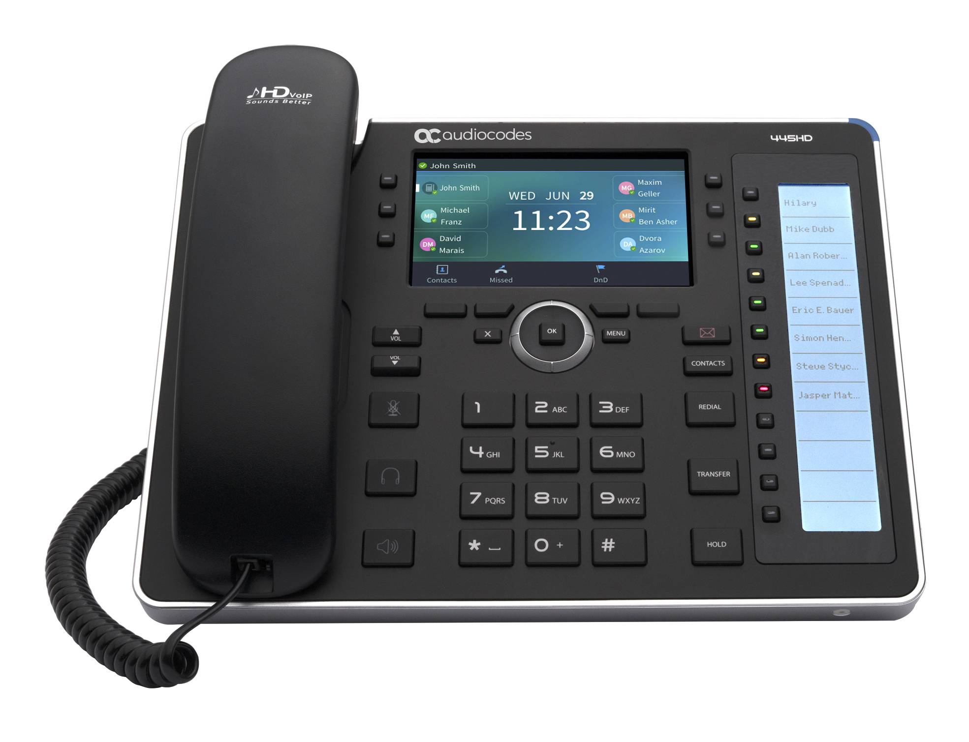 AudioCodes IP445HDEG IP-Phone PoE GbE black