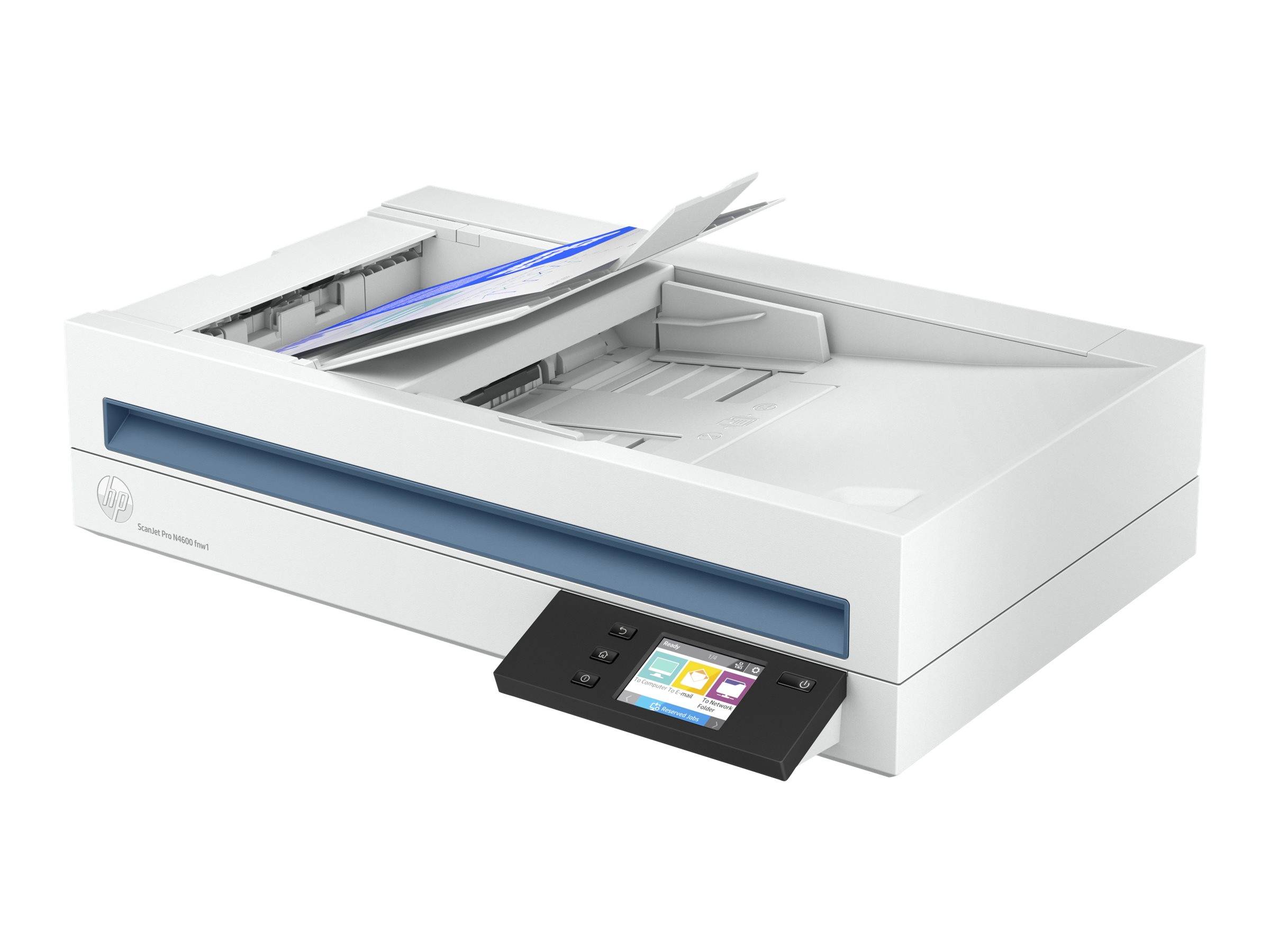 HP ScanJet Pro N4600 fnw1 Dokumentenscanner 216 x 5362 mm 600 x 1200 dpi 40 Seiten/min USB 3.0, Gigabit-LAN (1 Gbit/s), WLAN