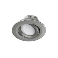 hama 00176608 WLAN LED-Einbauspot, 5W, per Sprache/App steuern, verstellbar, Satin-Nickel