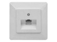 ZE-KOM UAE 8 - Anschlussdose, Unterputz - RJ-45 (4-pin) - Pearl White - RAL 1013
