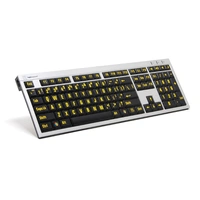 Logickeyboard LKB-LPRNTYB-AJPU - Full-size (100%) - Verkabelt - USB - Schwarz - Silber Logickeyboard LKB-LPRNTYB-AJPU - Full-size (100%) - Verkabelt - USB - Schwarz - Silber
