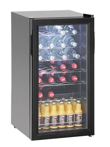 Flaschenkühlschrank G 88l sw 139kwh 28Fl, H833mm B436mm T482mm