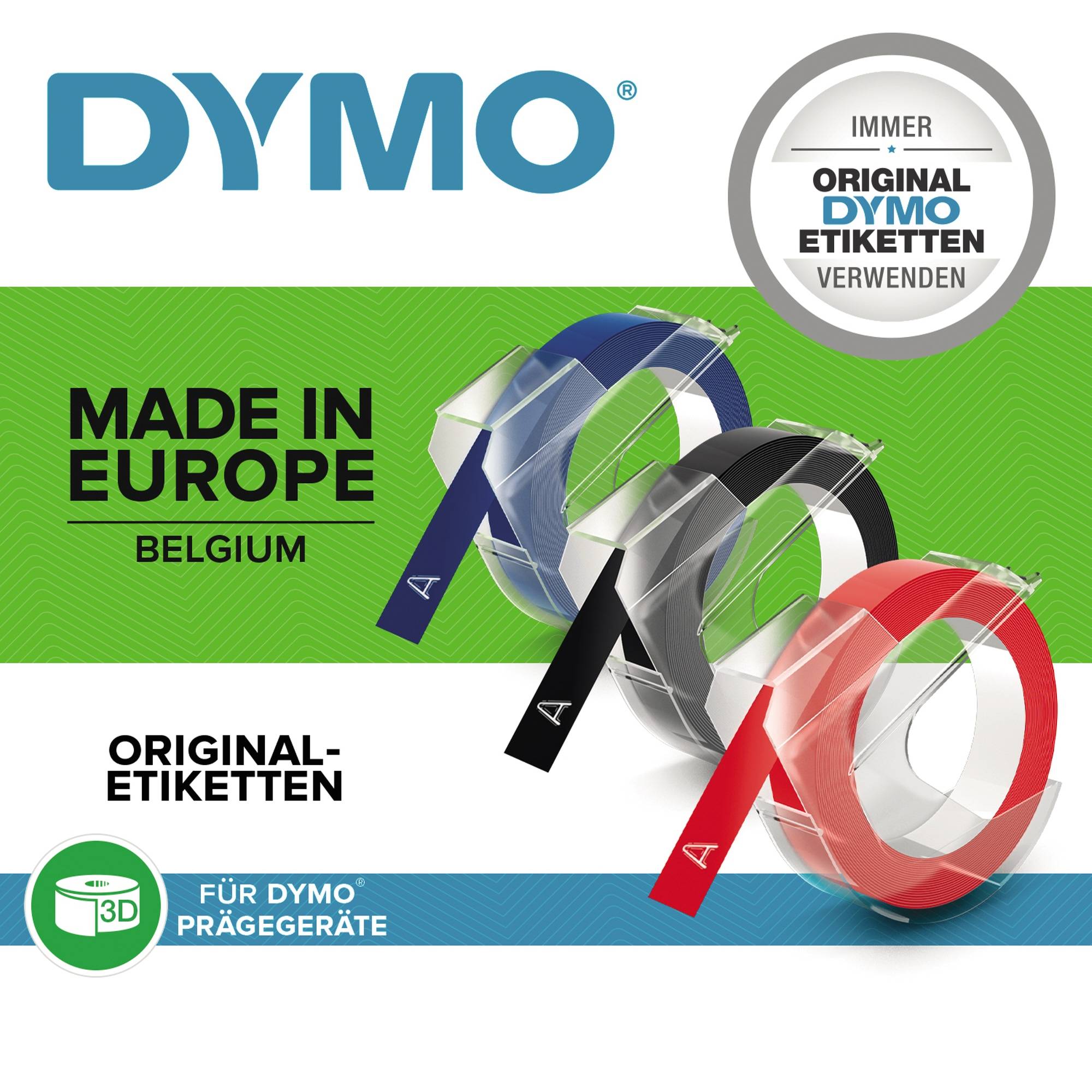 DYMO - Blau, glänzend - Rolle (1 cm x 3,7 m)
