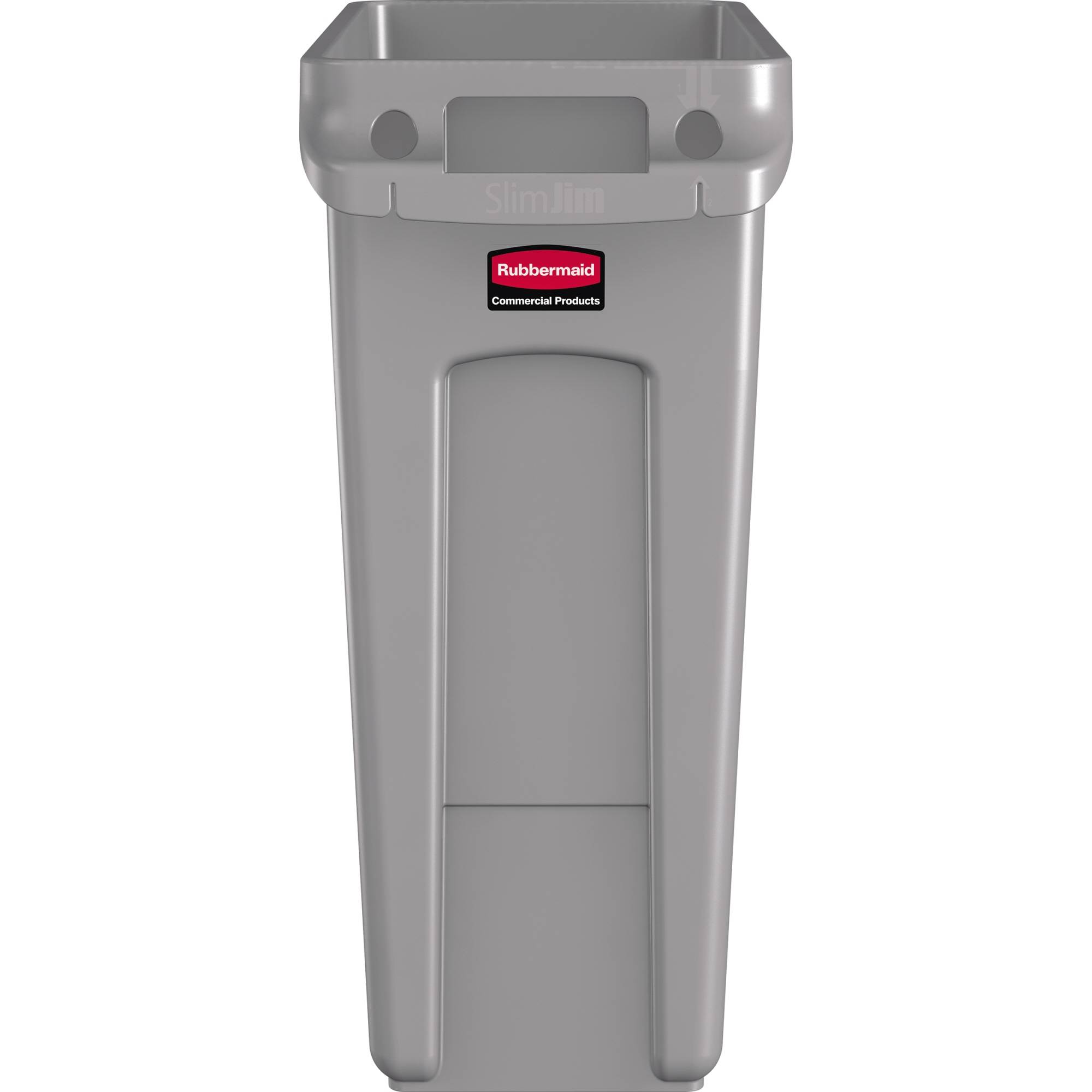 Rubbermaid Slim Jim® 0086876227895 Wertstoffbehälter 60 l Kunststoff (L x B x H) 55.88 cm x 279 mm x 635 mm Grau 1 St.