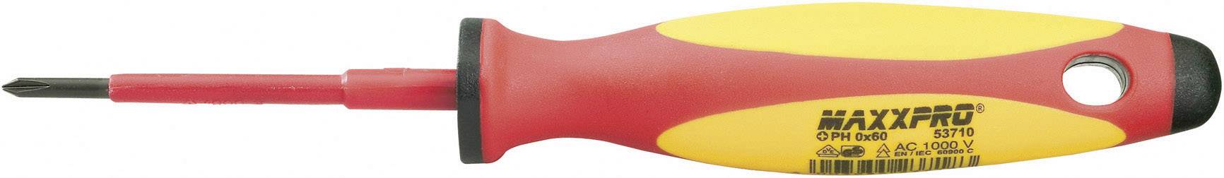 Witte Werkzeug 53711 VDE Kreuzschlitz-Schraubendreher PH 1 Klingenlänge: 80 mm DIN EN 60900