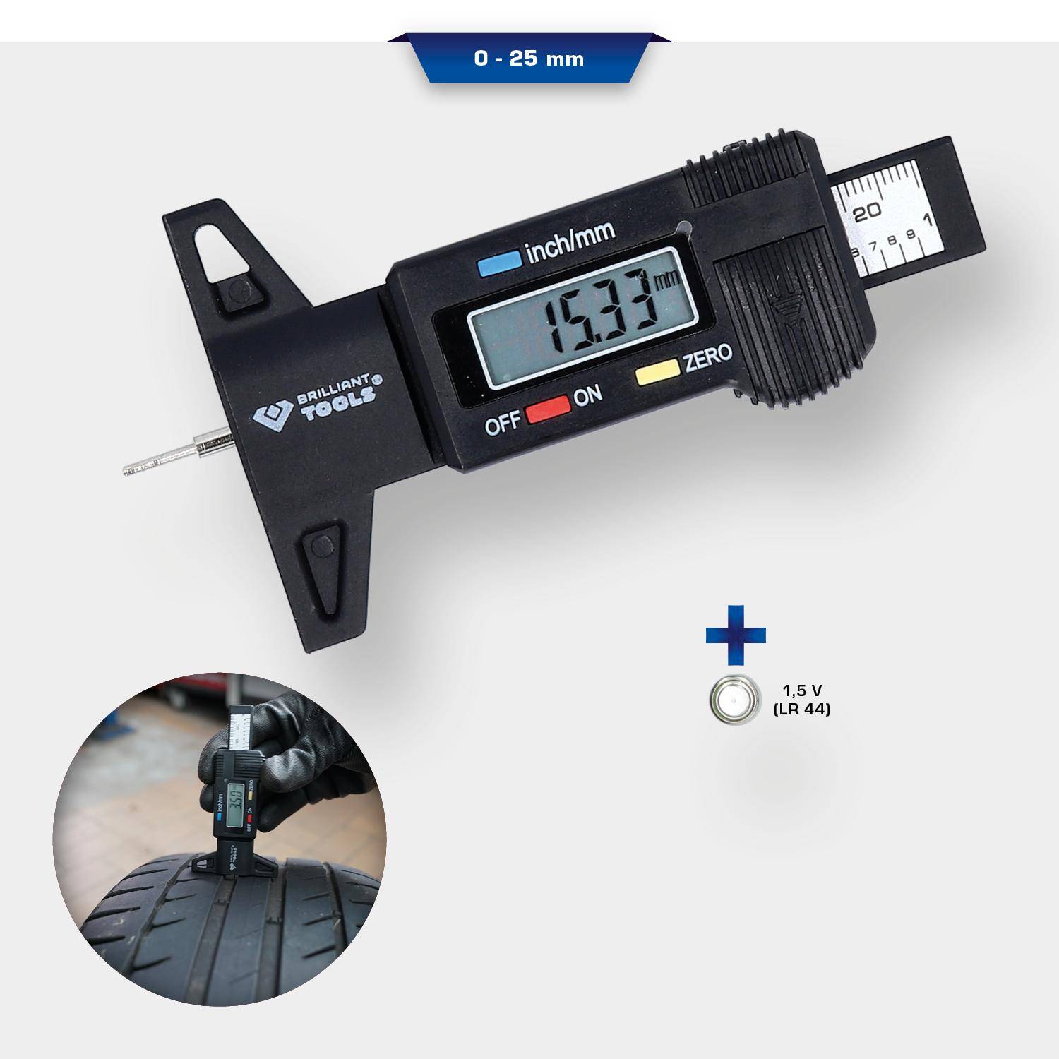 Brilliant Tools BT114903 Tiefenmessschieber