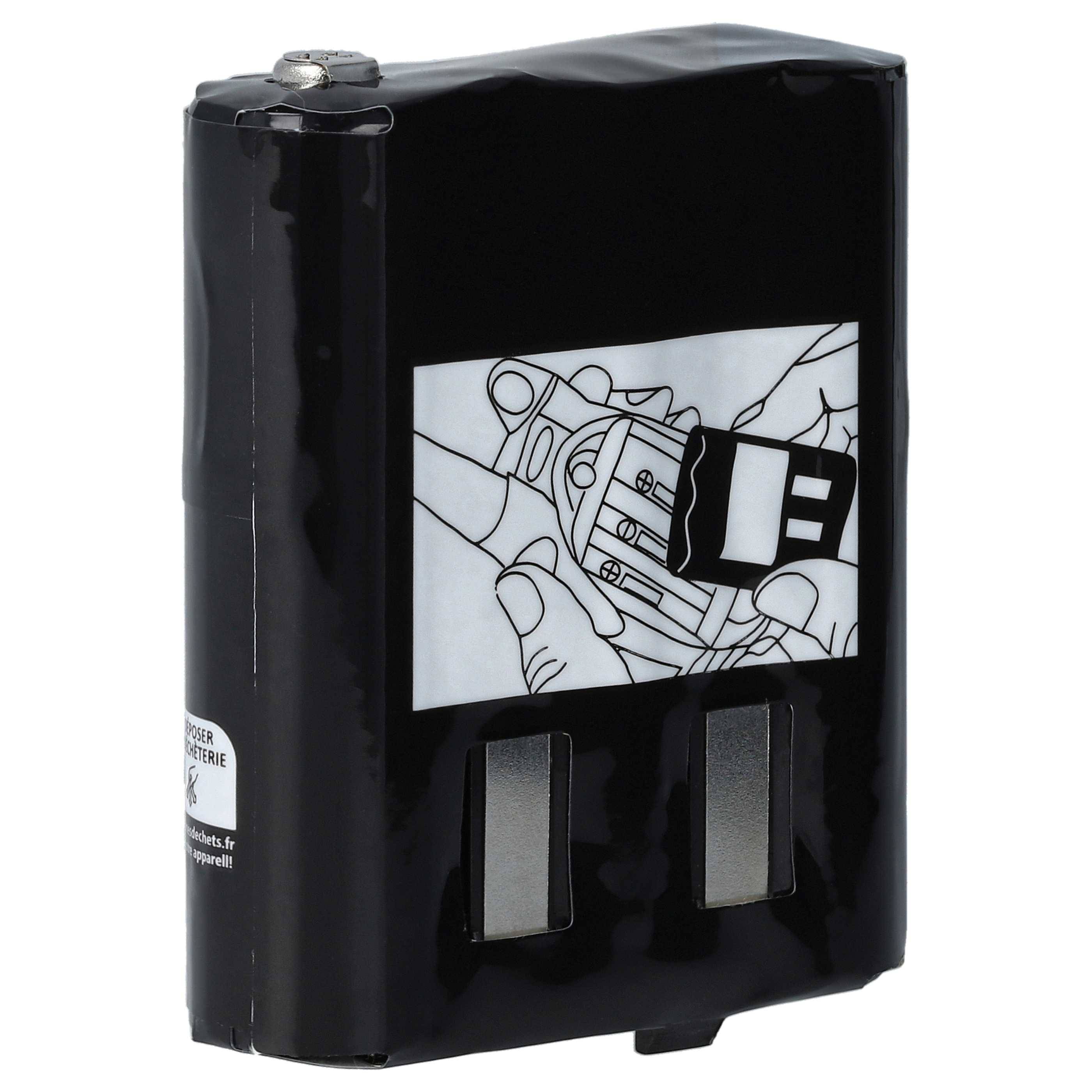 vhbw 10x Akku kompatibel mit Motorola T6000, T6210, T6200, T5900, T6300, T6250, T5950, T5920, T6220 Funkgerät, Walkie