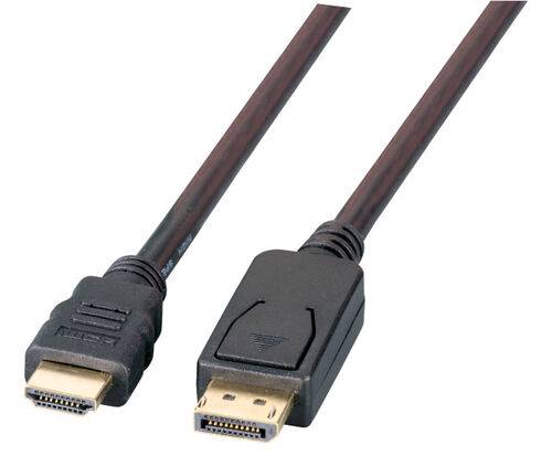 EFB ELEKTRONIK - EFB-Elektronik - Adapterkabel - DisplayPort männlich Verriegelung zu HDMI männlich - 3 m - abgeschirmt