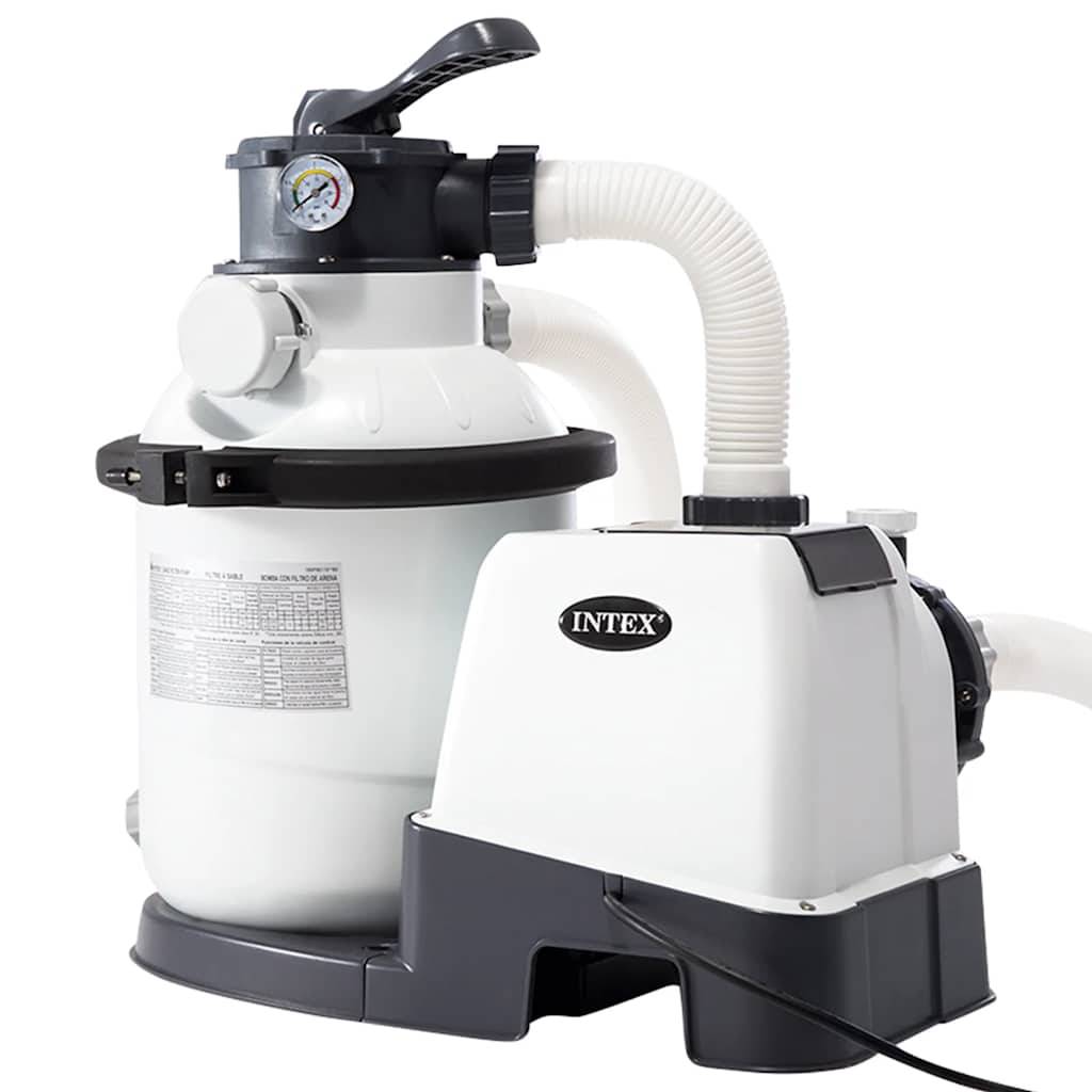 INTEX Aufstellpool Set Graphite Gray Panel 478x124 cm