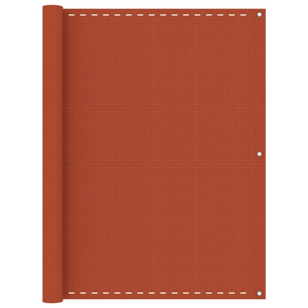 vidaXL Balkon-Sichtschutz Orange 120x500 cm HDPE