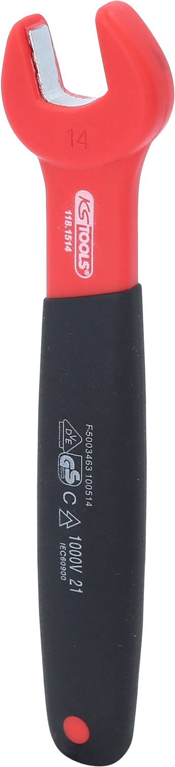 KS Tools 118.1514 Isolierter Maulschlüssel, 14 mm