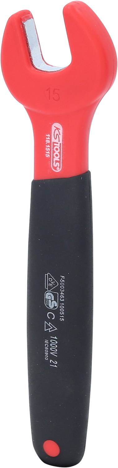KS Tools 118.1515 Isolierter Maulschlüssel, 15 mm