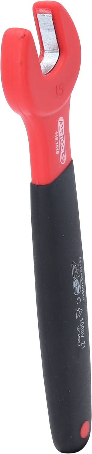 KS Tools 118.1515 Isolierter Maulschlüssel, 15 mm