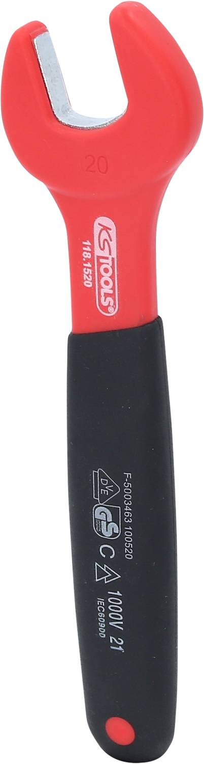KS Tools 118.1520 Isolierter Maulschlüssel, 20 mm
