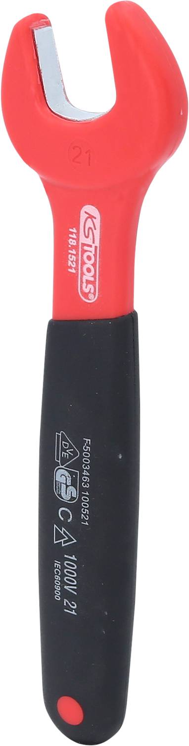 KS Tools 118.1521 Isolierter Maulschlüssel, 21 mm