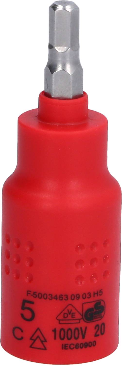 3/8" Isolierte Bit-Stecknuss Innensechskant, 5mm, 60mm lang