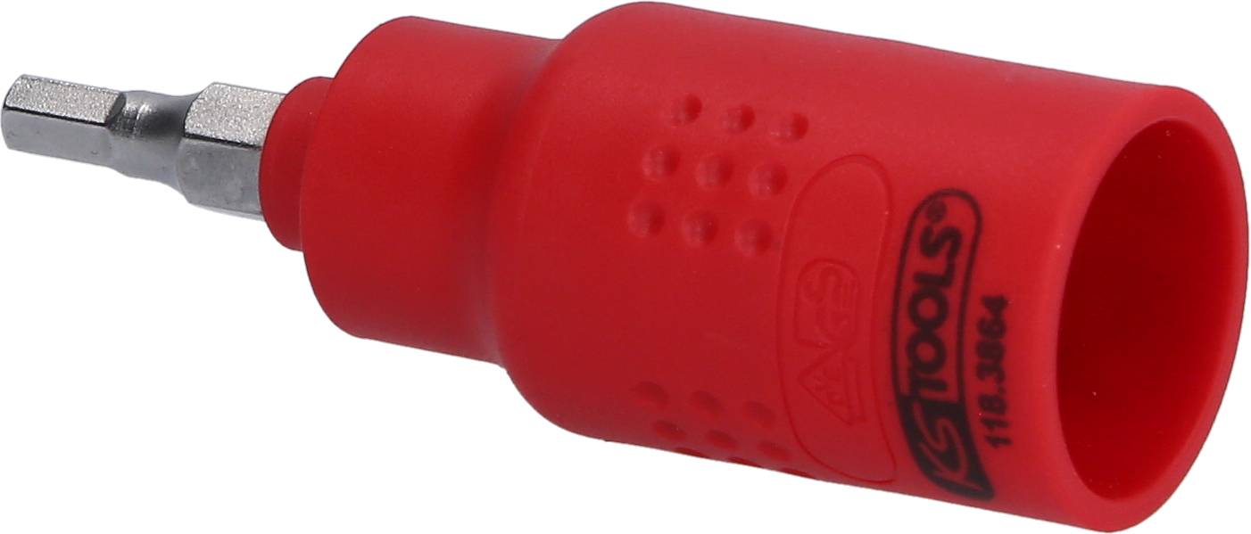 3/8" Isolierte Bit-Stecknuss Innensechskant, 4mm, 60mm lang