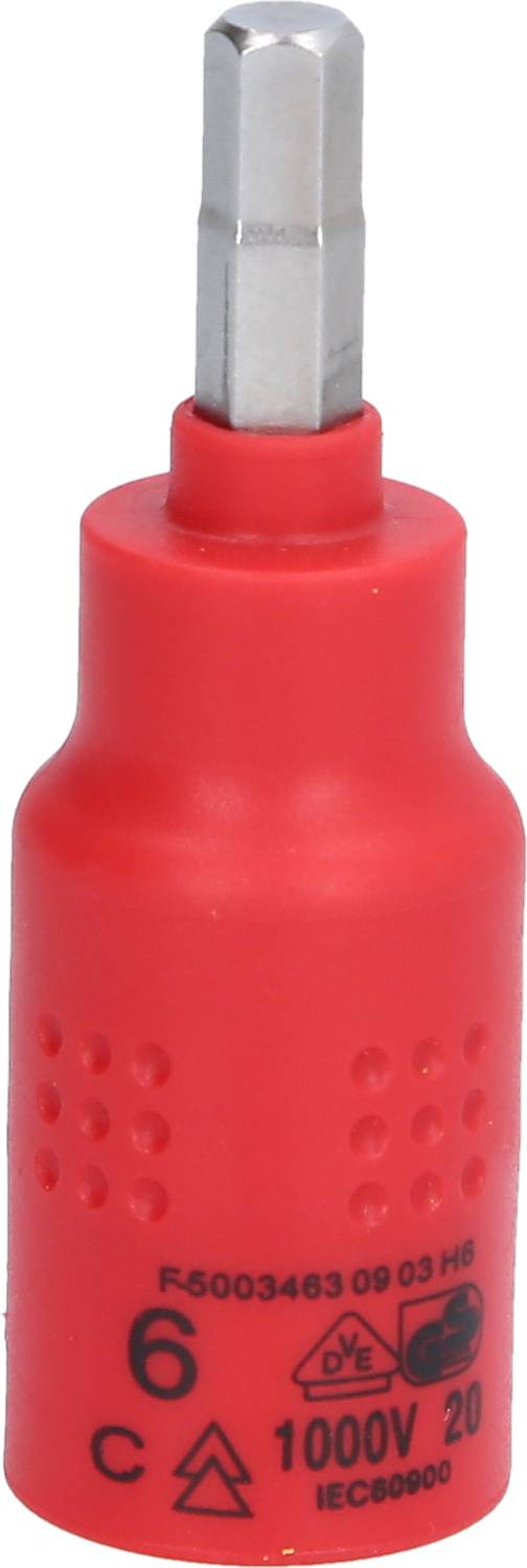 3/8" Isolierte Bit-Stecknuss Innensechskant, 6mm, 60mm lang