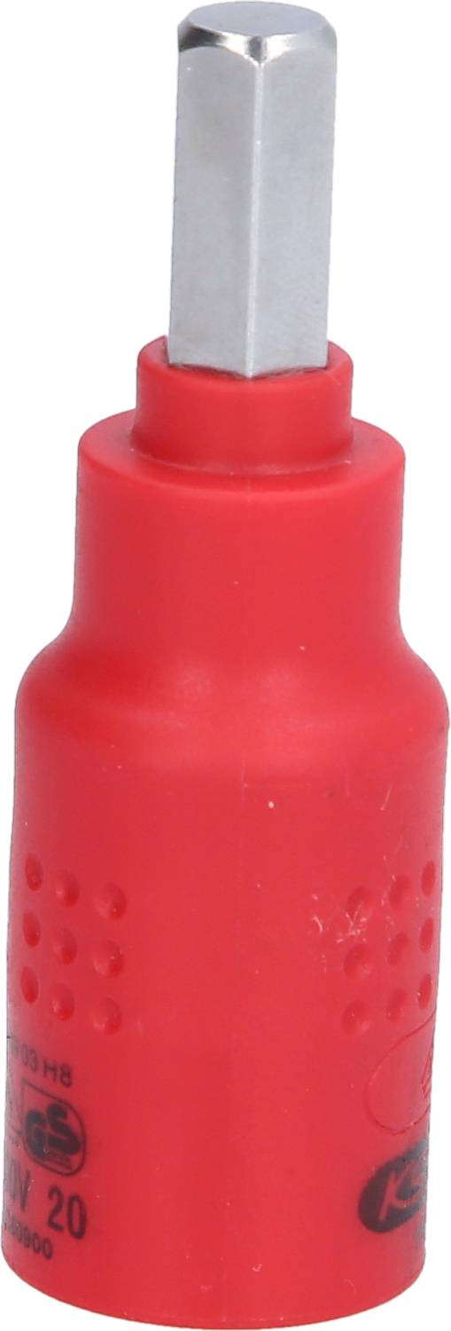 3/8" Isolierte Bit-Stecknuss Innensechskant, 8mm, 60mm lang