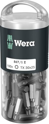 Wera 867/1 Z TORX® DIY 100 SiS 867/1 Z (100xTX30/25) DIY Box TORX-Bits Torx-Bit T 30 Werkzeugstahl