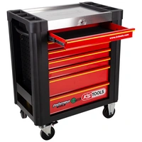 PERFORMANCEplus e10 SCHWARZ/ROT Werkstattwagen mit 7 Schubladen PERFORMANCEplus e10 SCHWARZ/ROT Werkstattwagen mit 7 Schubladen