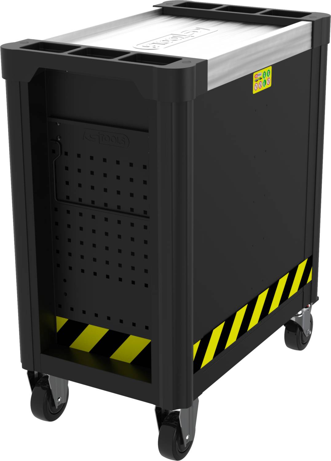 PERFORMANCEplus e10 SCHWARZ/ROT Werkstattwagen mit 7 Schubladen