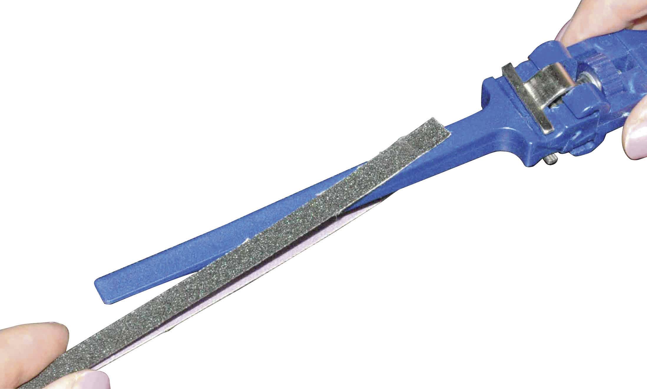 RONA 450812 Schleifpapier für Schmirgelfeile Körnung (num) 80, 120, 180, 240 (L x B) 127 mm x 8 mm 1 Set