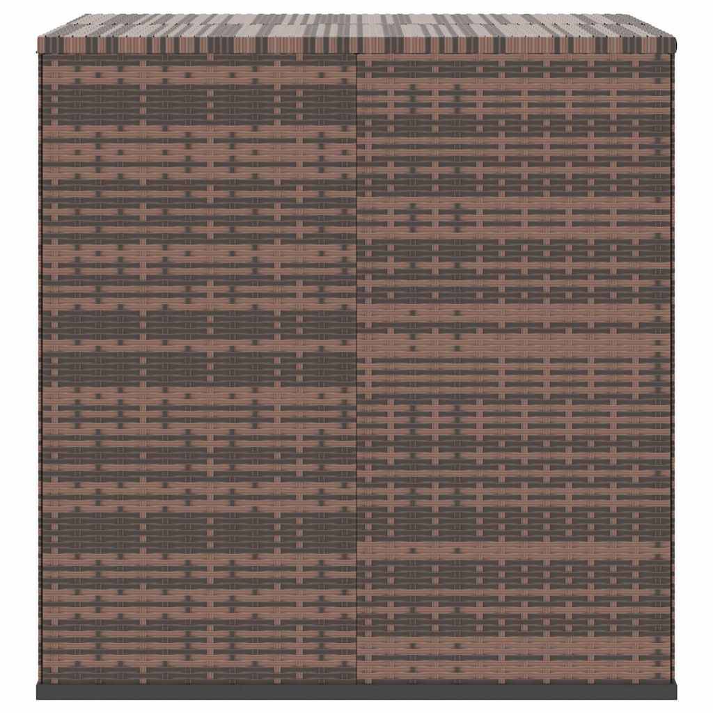 vidaXL Garten-Kissenbox PE Rattan 100x97,5x104 cm Braun