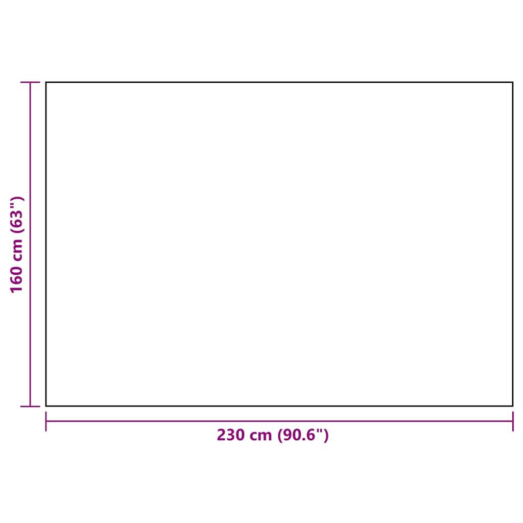 vidaXL Outdoor-Teppich Schwarz 160x230 cm PP