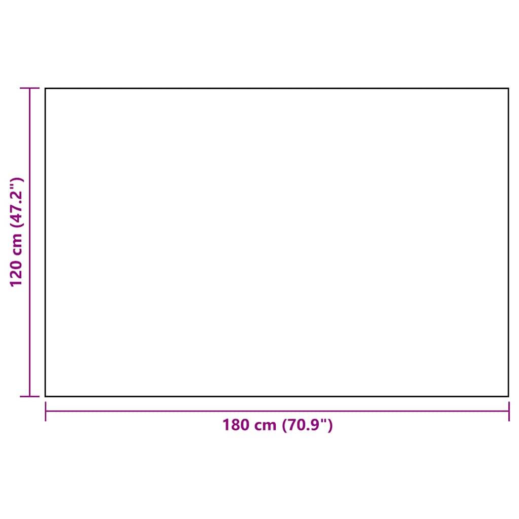 vidaXL Outdoor-Teppich Schwarz 120x180 cm PP