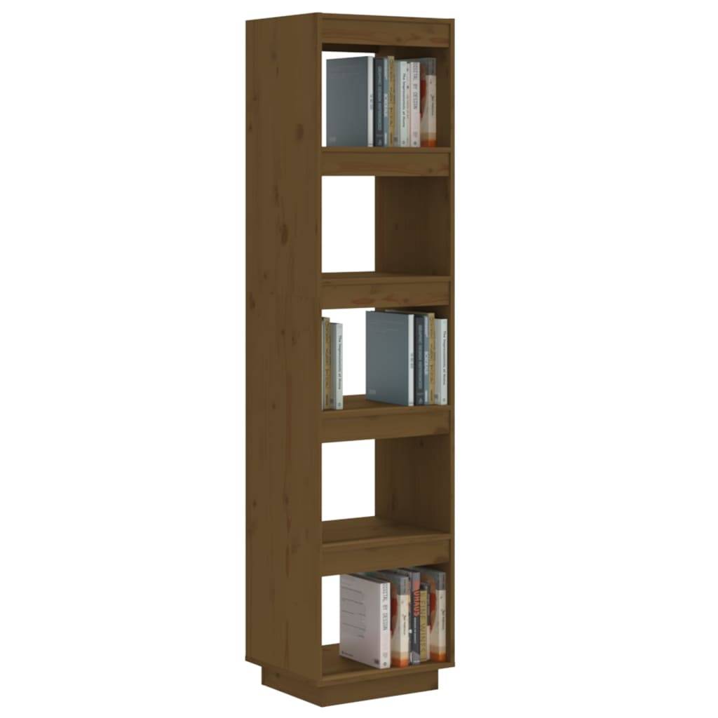 vidaXL Bücherregal/Raumteiler Honigbraun 40x35x167cm Massivholz Kiefer