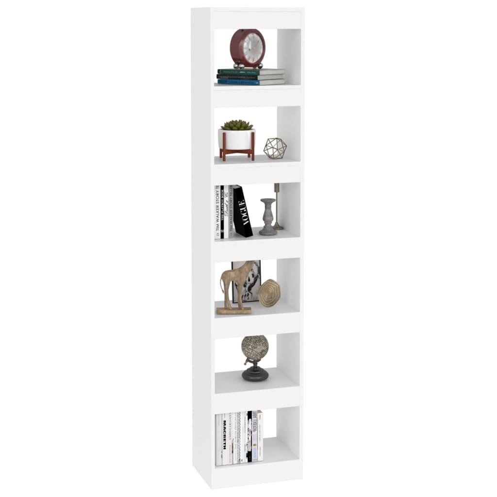 vidaXL Bücherregal/Raumteiler Weiß 40x30x198 cm