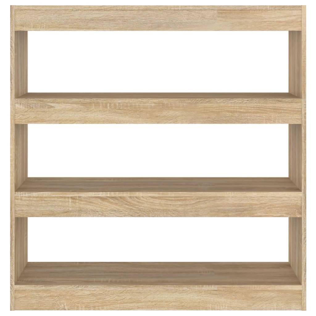 vidaXL Bücherregal/Raumteiler Sonoma-Eiche 100x30x103 cm