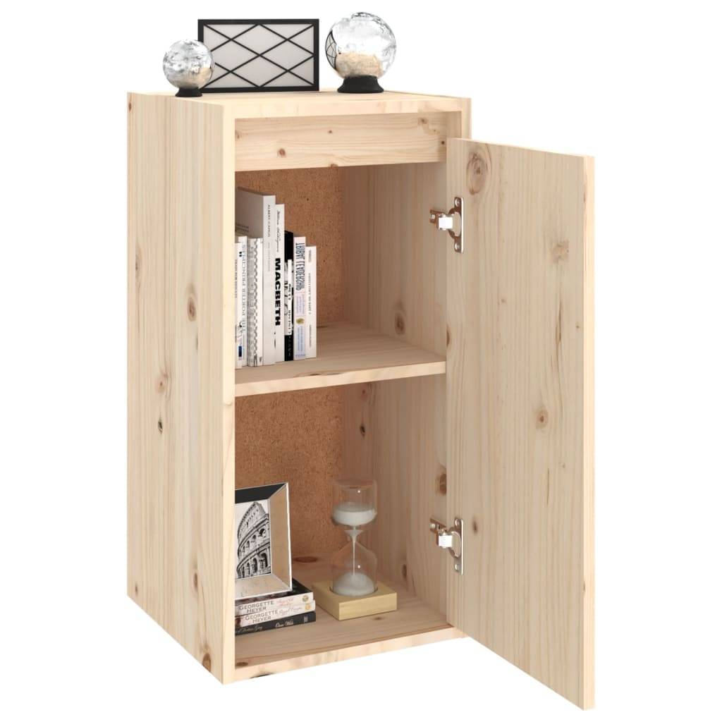 vidaXL Wandschrank 30x30x60 cm Massivholz Kiefer