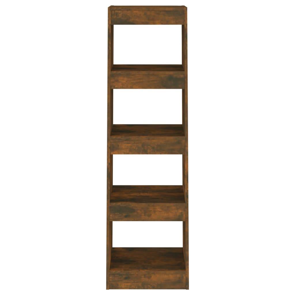 vidaXL Bücherregal/Raumteiler Räuchereiche 40x30x135 cm
