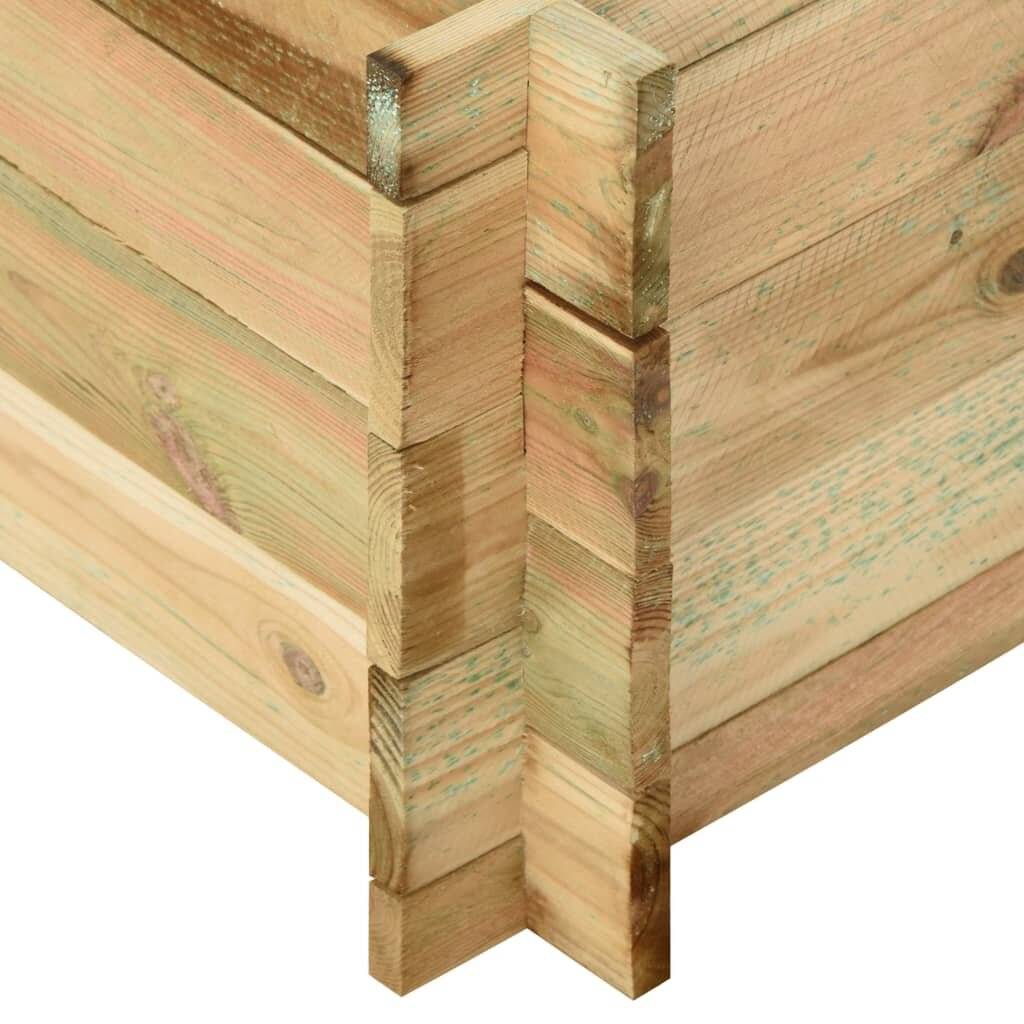 Pflanzkübel Hochbeet Kiefernholz Imprägniert 197 x 100 x 40 cm