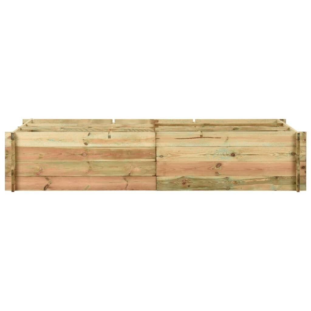 Pflanzkübel Hochbeet Kiefernholz Imprägniert 197 x 100 x 40 cm