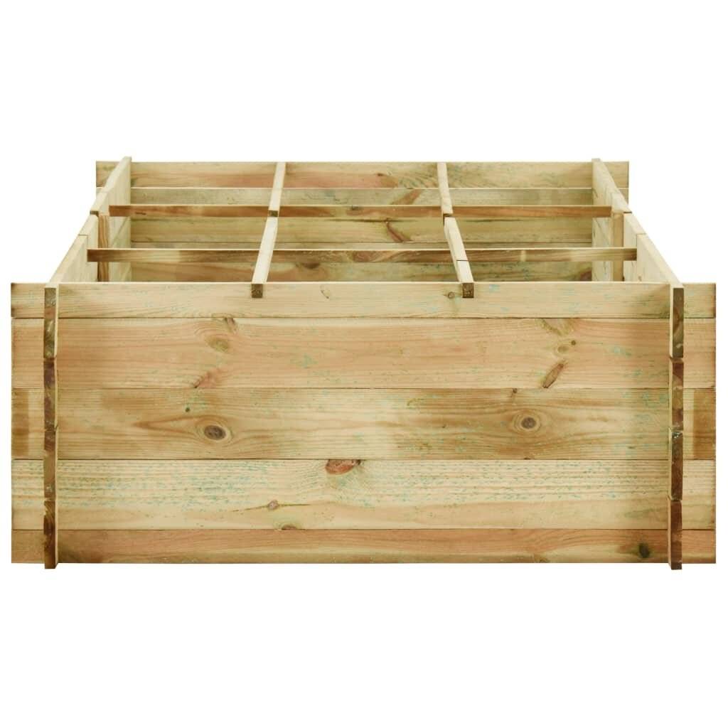 Pflanzkübel Hochbeet Kiefernholz Imprägniert 197 x 100 x 40 cm