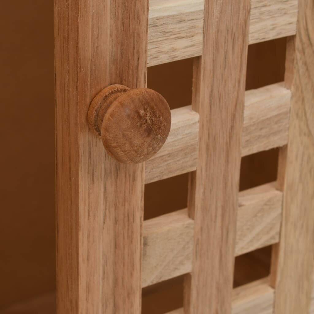 Waschbeckenunterschrank Walnuss Massivholz 66x29x61 cm