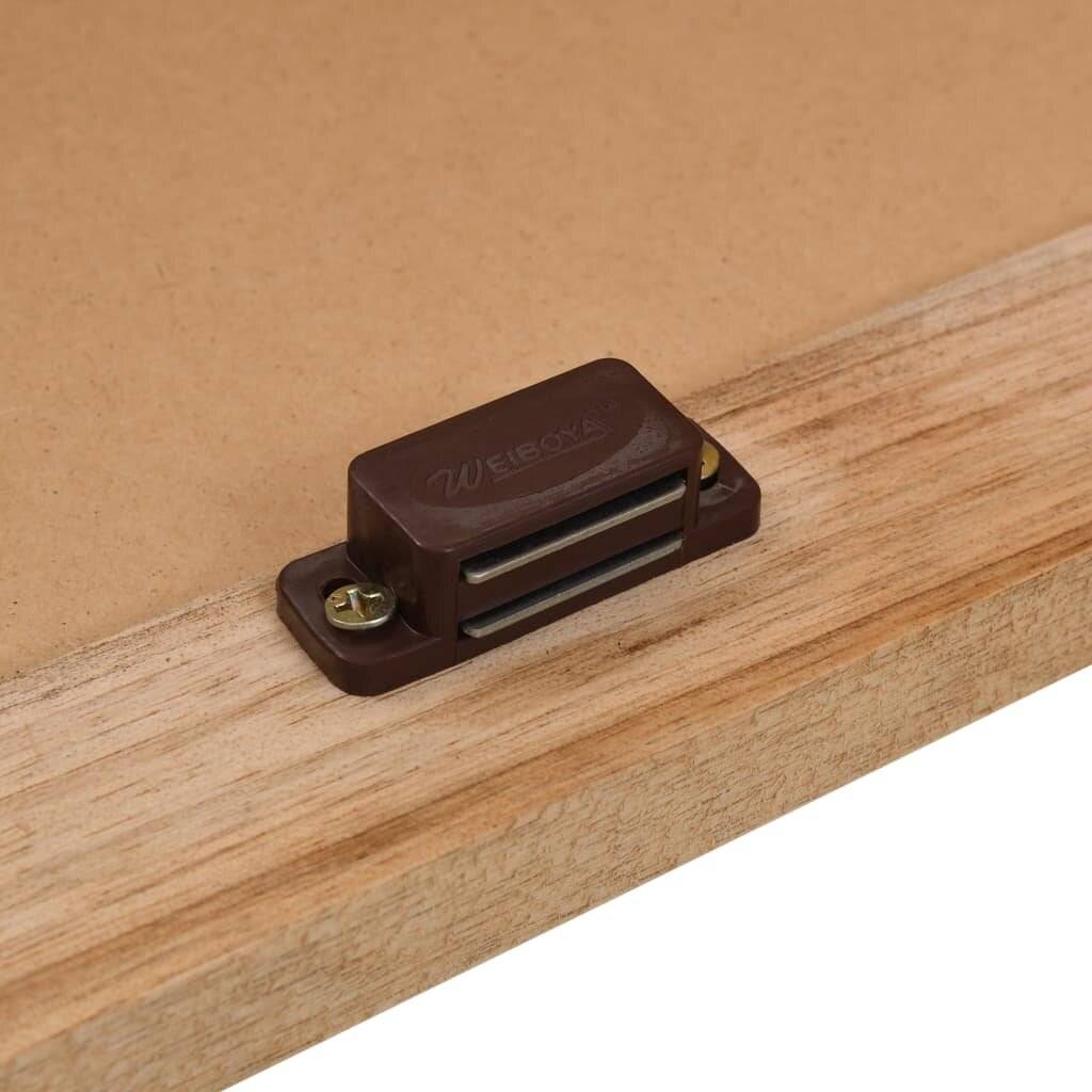 Waschbeckenunterschrank Walnuss Massivholz 66x29x61 cm