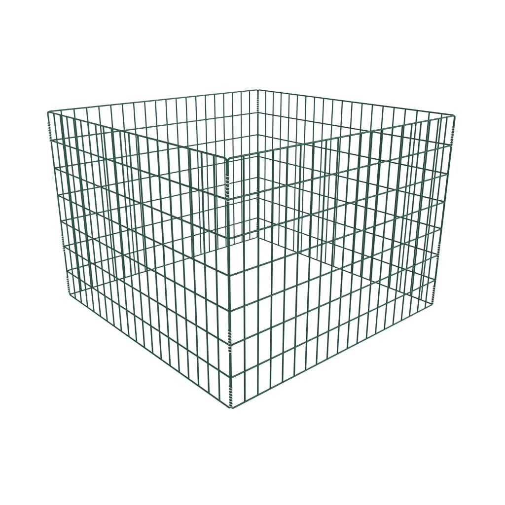 Einzäunung für Gartenkomposthaufen Quadratmaschenzaun 100 x 100 x 70cm