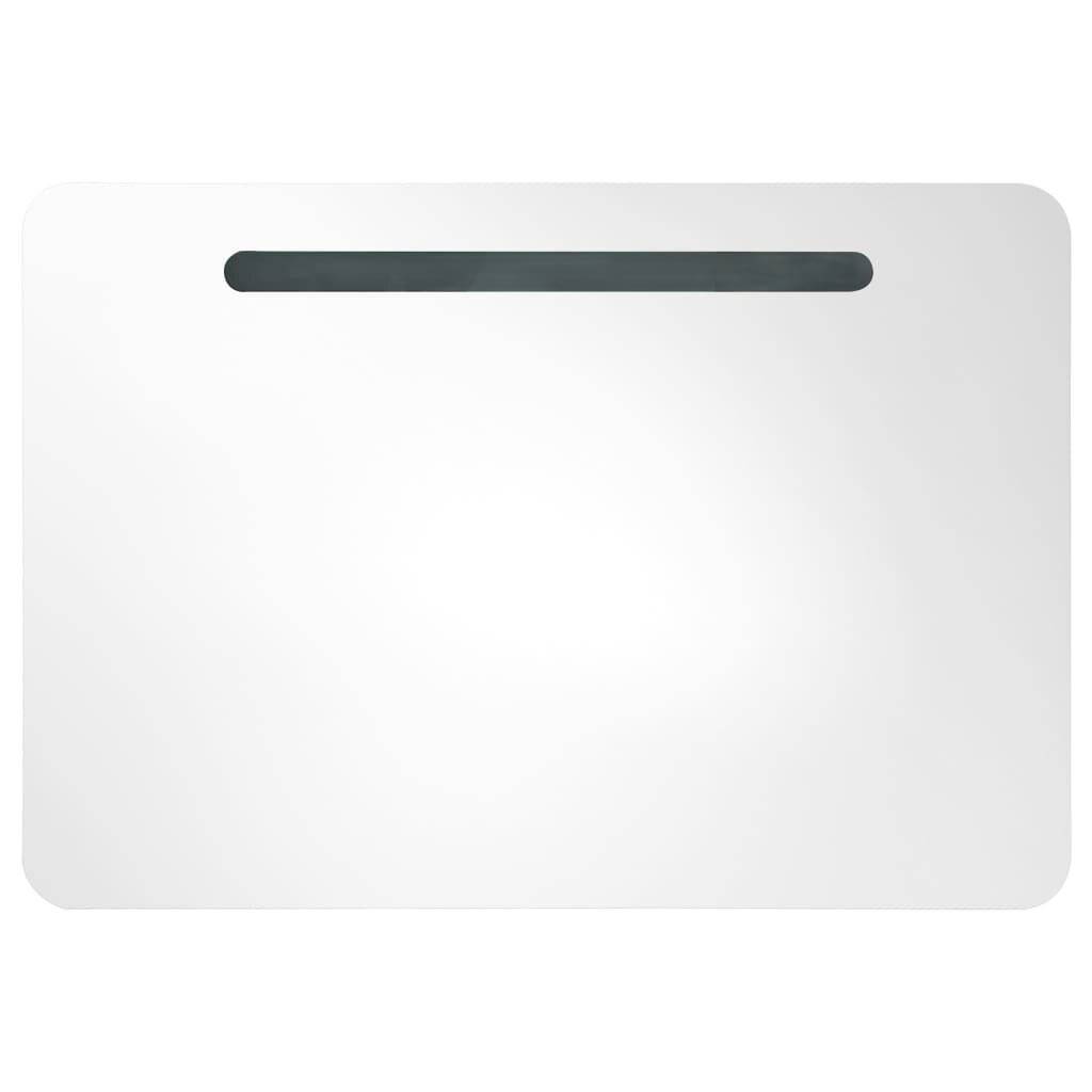 LED-Bad-Spiegelschrank 80 x 11 x 55 cm